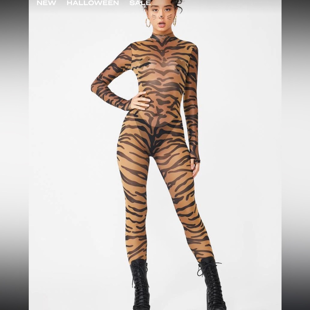 DOLLS KILL bad bish anthem catsuit Halloween  costume